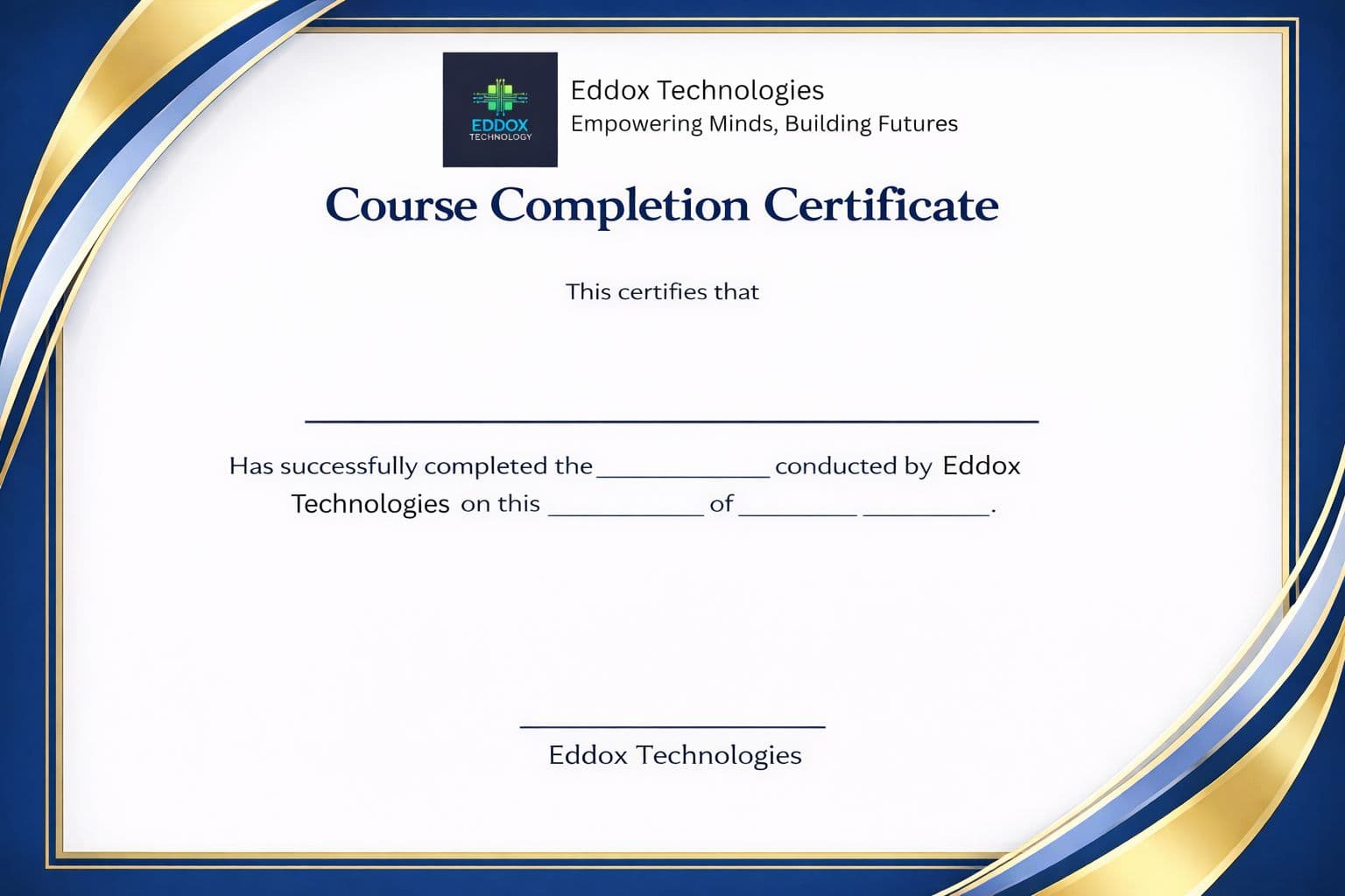 Course Completion Certificate